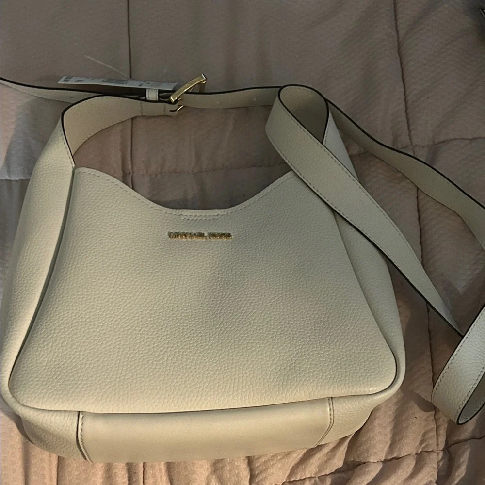 Michael Kors Off-White Leather Shoulder Bag